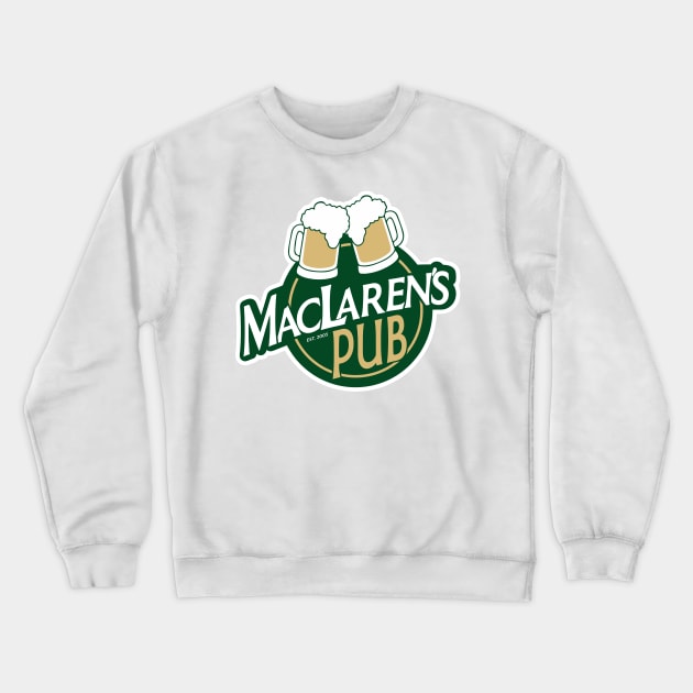 MacLaren's Pub Crewneck Sweatshirt by BoxDugArt